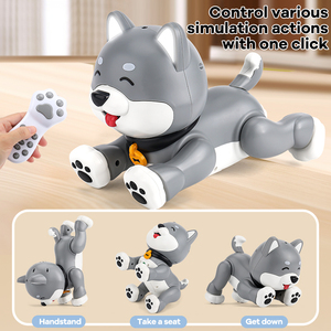 Zhorya interaktif oyuncak Rc programlama dans dublör ses Ai Pet köpek uzaktan kumandalı köpek Robot oyuncak - Product Image 3