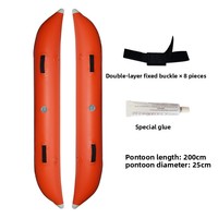 SUP de pêche avec airbag de stabilité, tubes de flottaison gonflables en PVC détachables, anti-retournement, pour débutants, planche à pagaie de pêche en mer