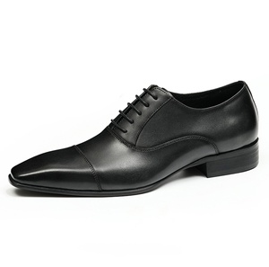 Chaussures pour hommes en cuir de vachette pleine fleur de qualité supérieure, 100 % cuir véritable, à bout fermé, à enfiler, imperméables, décontractées, respirantes, à semelle souple - Product Image 5