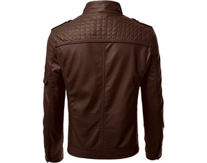 Meilleurs vestes d'hiver en cuir mince pour hommes de conception personnalisée veste en cuir promotionnelle - Product Image 2
