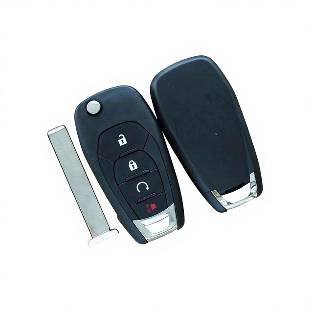 Wholesale Vehicle Keys 4-Button Flip Remote Key Fob Case Shell for Chevrolet Spark Trax