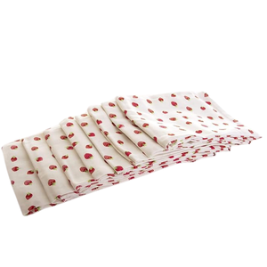 100% toallas de plato de saco de harina de algodón | Juego de paños de cocina lisos tejidos de primera calidad reutilizables, de alta calidad - Product Image 5