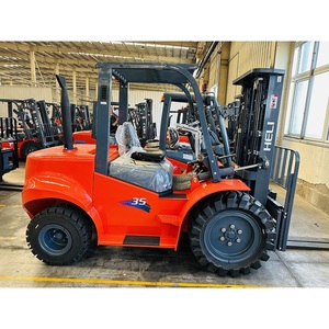 <span class=keywords><strong>Chariot</strong></span> élévateur diesel HELI CPCD35 d'origine usine, capacité 3500 kg, avec déplaceur latéral et positionneur de fourches - Product Image 1