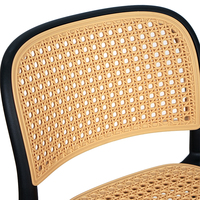 Chaise de bar en rotin plastique moderne, polyvalente, pour salle à manger en plein air, hôtel, restaurant, salon, salle de sport, café, atelier, bar à domicile