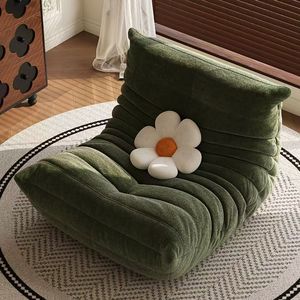 Sofá Perezoso de Tela con Forma de <span class=keywords><strong>Oruga</strong></span>, Sillón Reclinable Individual para Sala de Estar, Dormitorio o Balcón - Product Image 1