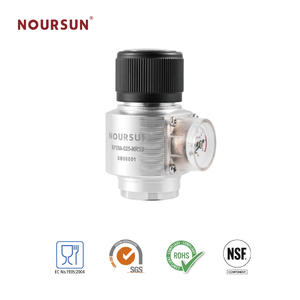 新しいスタイルのインレット3/8-24UNF、5/8-18UNFミニCO2レギュレータポータブルCo2充電器圧力計付きガス制御レギュレータ - Product Image 3