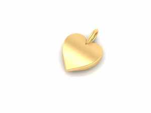 Colgante de corazón de plata 925 con chapado en oro Linda joyería de San Valentín - Product Image 4