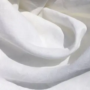 White Linen Fabric 100% Linen Flax White Linen Fabric For Sale