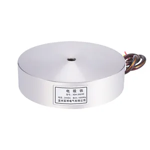 DC24V Mini Electromagnet 1000kg Capacity Small Iron Holding Magnet Round Mini Lifting Magnets