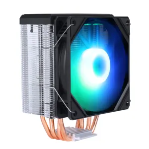 SAMA Lager weiß RGB Gaming CPU Kühler Kühler Heatpipe Prozessor Luftkühlung CPU Luftkühler mit 4 Kupfer rohr