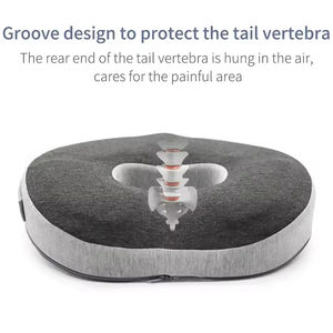 Cojín de Espuma Viscoelástica para Oficina y Videojuegos, Alivio Ergonómico para Coxis y Hemorroides para Mujeres Embarazadas, Almohadilla de Soporte Lumbar - Product Image 3