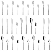 Ensemble complet de couverts de style occidental en acier inoxydable 304 pour mariage et événements