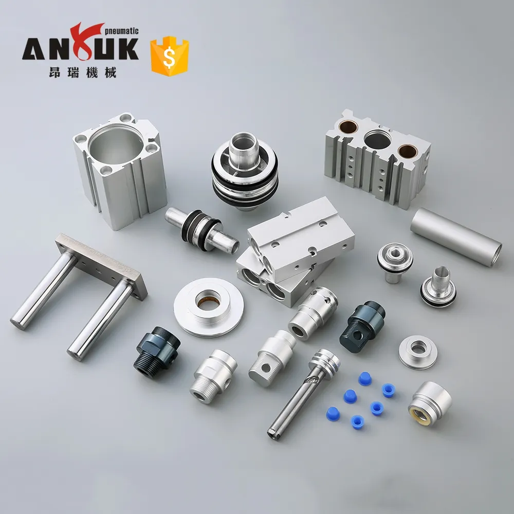 Anruk cilindro compacto de liga de alumínio, dupla/único accionamento pneumático padrão