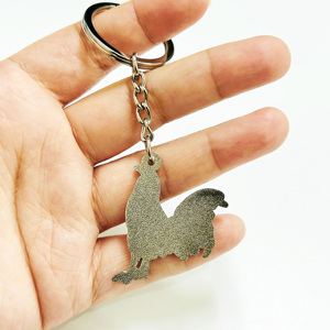 Thiết kế hiện đại kim loại móc khóa tùy chỉnh Cock Logo phim hoạt hình Mexican phong cách mềm men móc khóa với UV in ấn - Product Image 6