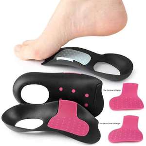 Sol dalam penopang lengkungan kaki ortopedi, sisipan perawatan kaki Plantar Fasciitis bantuan lengkungan tinggi dukungan lengkungan tinggi uniseks bantalan sepatu - Product Image 1