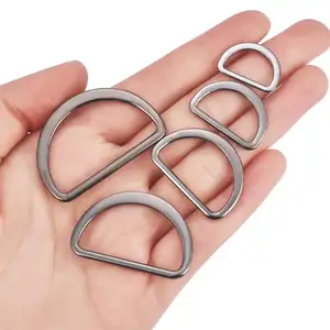 Op Maat Gemaakte Maten Flat Loop D Ring Metalen Nikkel Webbing Glijbaan Verstelbare Handtas Rugzak Metalen Gesp