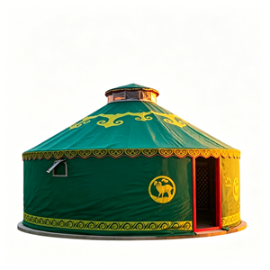 Yurt mongol économique à double couche, idéal pour un espace de vie temporaire en extérieur - Product Image 3