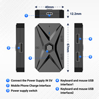 Adaptateur clavier-souris pour jeux mobiles Gamwing M1 Pro+ - Contrôle automatique du recul pour PUBG - Convertisseur de téléphone mobile BT Type C