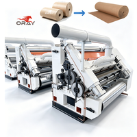 Línea de Producción de Cajas Corrugadas Oray de Pared Simple, Operación de Una Sola Persona, Bajo Consumo de Pegamento, Amortiguación para Embalaje