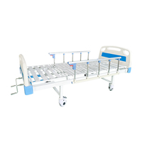 Lit d'hôpital en métal de haute qualité, classe I, à double manivelle, pour soins à domicile, nouvelle conception, garantie de 3 ans