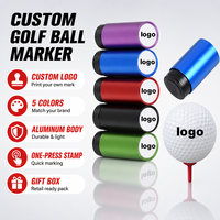 Marqueur de balle de golf personnalisé OEM, étui en aluminium, outil de marquage de balle, sceau de logo pour accessoires de golf, cadeau