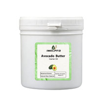 Beurre d'avocat biologique pressé à froid, beurre de fruit d'avocat non raffiné pour la fabrication de lotion, baume à lèvres, savon DIY, qualité cosmétique