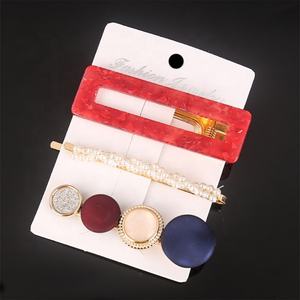 ファッションヘアアクセサリー ヘアクリップセット 酸性とパールのヘアピン入り 女性用 - Product Image 6