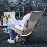 Chaise de camping pliable légère et respirante avec panneaux en maille pour le camping en plein air, la randonnée, la pêche et les voyages