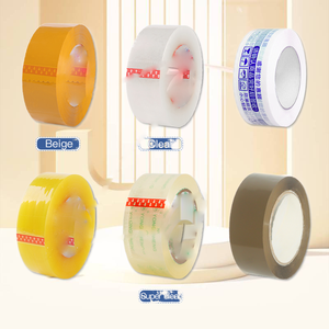 Cinta adhesiva BOPP amarilla de alta resistencia Cinta de embalaje de cartón de sello acrílico de un solo lado multifuncional para enmascarar - Product Image 5