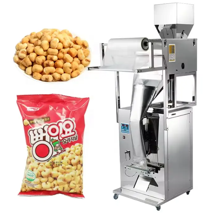 Automatic Powder Weighing Sauce Granule Nut Packing Machinery Plastic Tea Bag Sealing Packaging Filling Machine