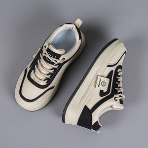 <span class=keywords><strong>Scarpe</strong></span> da Skateboard da <span class=keywords><strong>Donna</strong></span> in Microfibra PU Bianco <span class=keywords><strong>Cammello</strong></span>, Tomaia Sintetica Bianca, Leggere, con Lacci, Morbide e Traspiranti - Product Image 5