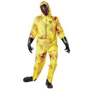 Adultos personalizado Halloween Cosplay <span class=keywords><strong>Zombie</strong></span> <span class=keywords><strong>disfraz</strong></span> para hombres amarillo miedo Doomsday Bloody <span class=keywords><strong>Zombie</strong></span> mono - Product Image 6