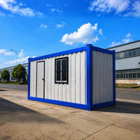Bureau de chantier modulaire préfabriqué robuste avec fenêtres de sécurité pour projets de construction