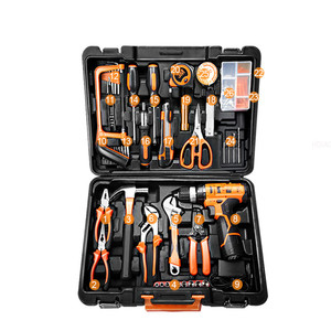 Kit di Attrezzi per Riparazioni Elettriche, Set di Utensili per Manutenzione con Trapano a Impatto Elettrico al Litio e Cassetta degli Attrezzi - Product Image 2