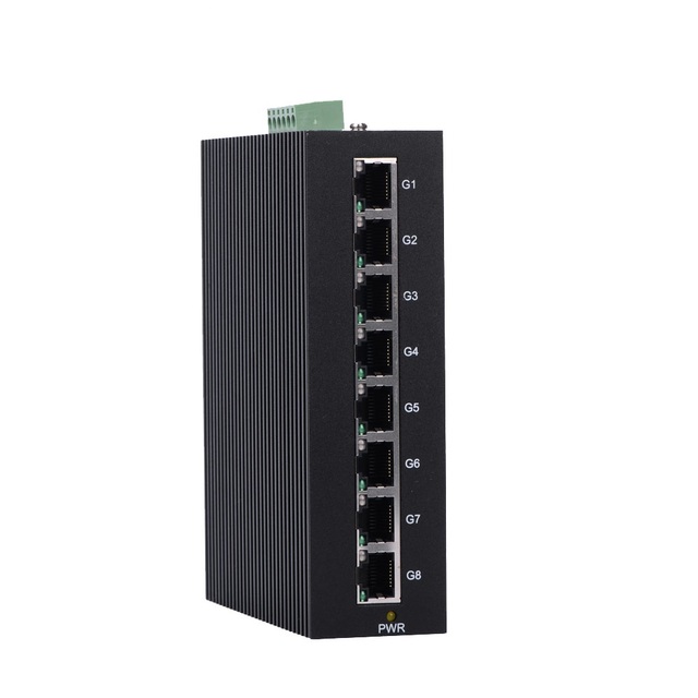 InMax Manufacturer Shenzhen Automation Equipment 8 Port Ethernet Switch 24v Metal Switch