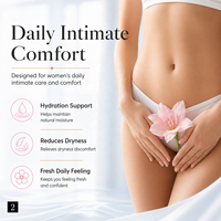 Gel intime Yoni personnalisé sans parabène à base d'eau, pH équilibré, soin féminin