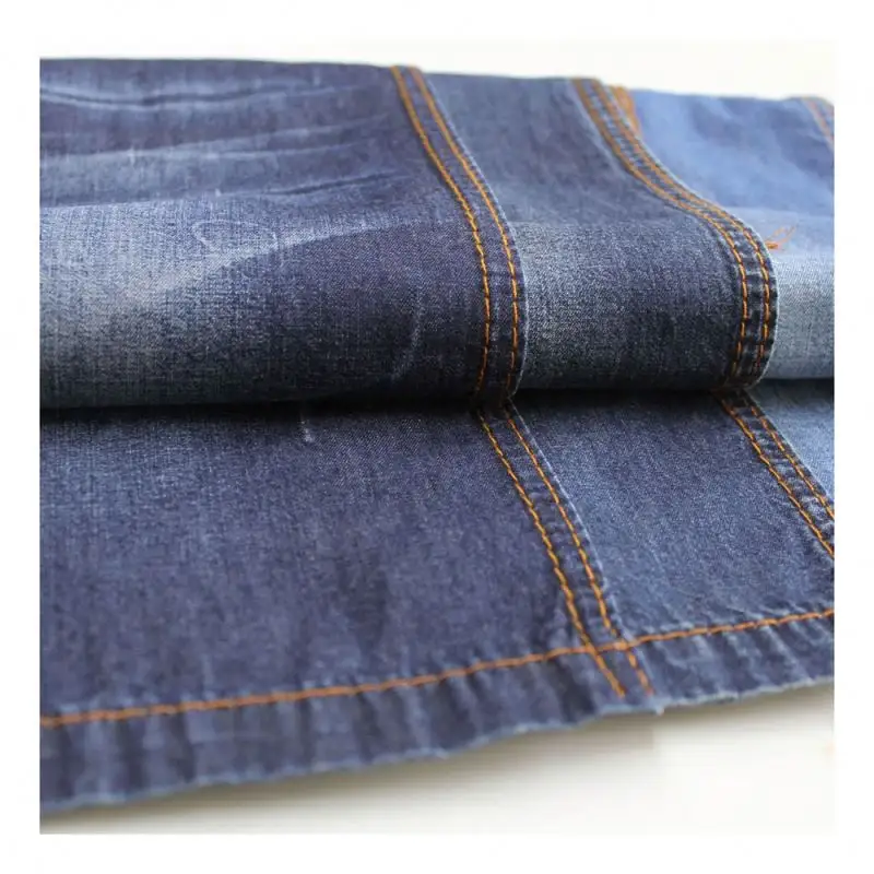 Tecido jeans 100% algodão de boa qualidade com babado curto