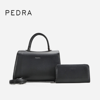 Conjunto de Bolso de Mano PEDRA de Cuero PU Multicolor con Cartera a Juego y Correa de Hombro Desmontable para Uso Diario
