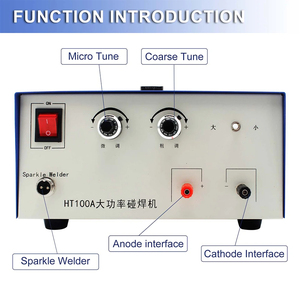 <span class=keywords><strong>Micro</strong></span>-soudeuse portable HT100A - Soudage de métaux de 0,5 à 1,6 mm et fusion directe par fil <span class=keywords><strong>pour</strong></span> le bricolage - Product Image 3