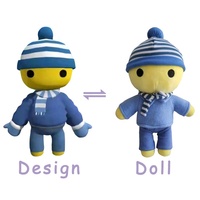 Jouet en peluche sur mesure Animal en peluche doux de petite taille CE ASTM OEM ODM pour enfants Cadeaux d'entreprise Les couples font votre propre poupée en peluche