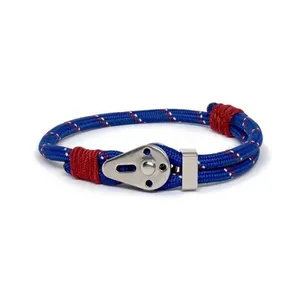 Goedkope Mannen & Vrouwen Gift Verstelbare Touw Aangepaste Logo Geweven Gevlochten Vriendschap Touw Armband Veters Armband