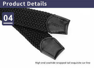 <span class=keywords><strong>Ceinture</strong></span> de Golf Unisexe avec Alliage pour Boucle Usine Directe <span class=keywords><strong>Tressée</strong></span> Polyester Toile Tissu Durable Élastique Sports de Plein Air Casual Wove - Product Image 4