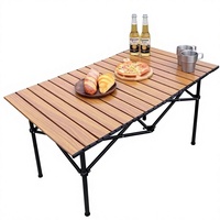 Ensemble table et chaises pliantes en acier au carbone en forme d'œuf pour l'extérieur, avec dossier en maille respirante, idéal pour le camping et les barbecues (4)