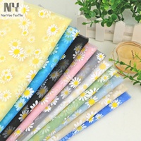 Nanyee Tissu en Tulle Léger 100% Polyester Écologique pour Robe de Mariage Fille, Nouveau Motif Marguerite Imprimé Offset SS, En Stock