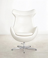 Fauteuil d'appoint pivotant moderne à dossier haut avec base chromée 5 étoiles, fauteuil de loisirs individuel pour bureau et salon, mobilier personnalisé OEM ODM