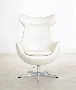 <span class=keywords><strong>Fauteuil</strong></span> d'appoint pivotant moderne à dossier haut avec base chromée 5 étoiles, <span class=keywords><strong>fauteuil</strong></span> de loisirs individuel pour bureau et salon, mobilier <span class=keywords><strong>personnalisé</strong></span> OEM ODM - Product Image 4