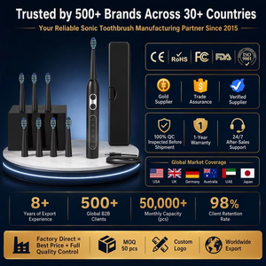 T8 Sonic Electric <strong>Toothbrush</strong> IPX7 Waterproof 5 Modes Rechargeable USB Charge Travel Case OEM Custom Logo Adult - Product Image 4