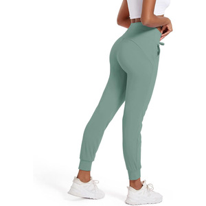 Pantalon cargo d'hiver pour femme en tissu polaire respirant et écologique, avec cordon de serrage central, séchage rapide, couleur unie – Meilleur prix de gros - Product Image 2