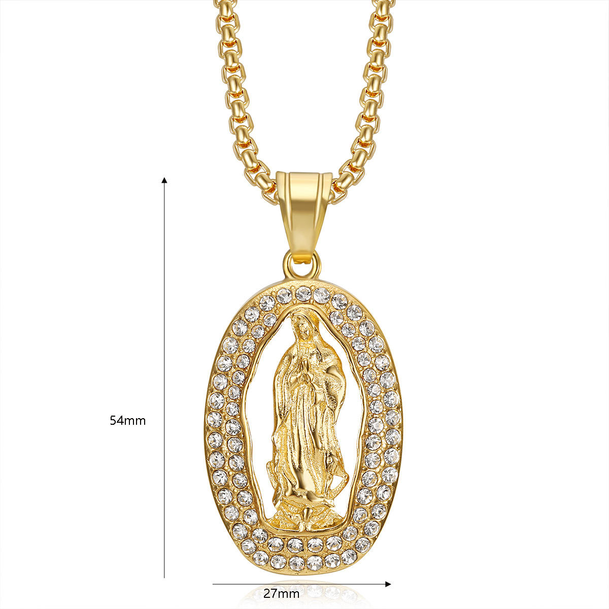 Gold Single Pendant Without Chain