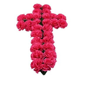 <span class=keywords><strong>Fleurs</strong></span> <span class=keywords><strong>artificielles</strong></span> de cimetières pour Pâques, carnations, décoration extérieure, arrangement floral pour le festival Qingming - Product Image 6